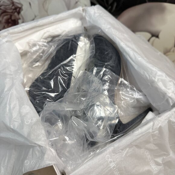 Jimmy Choo SHAR 85 Denim Peep-Toe Heels NEW – Size 40 | 9  (New in Box) - Picture 6 of 9
